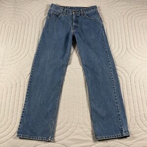 Vintage MC Original Classic Basic Jeans Womens 32 Blue Denim Straight Leg Y2K